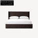 Premium Solid Oak Wood Bed Frame, Modern Minimalist Design, High Headboard