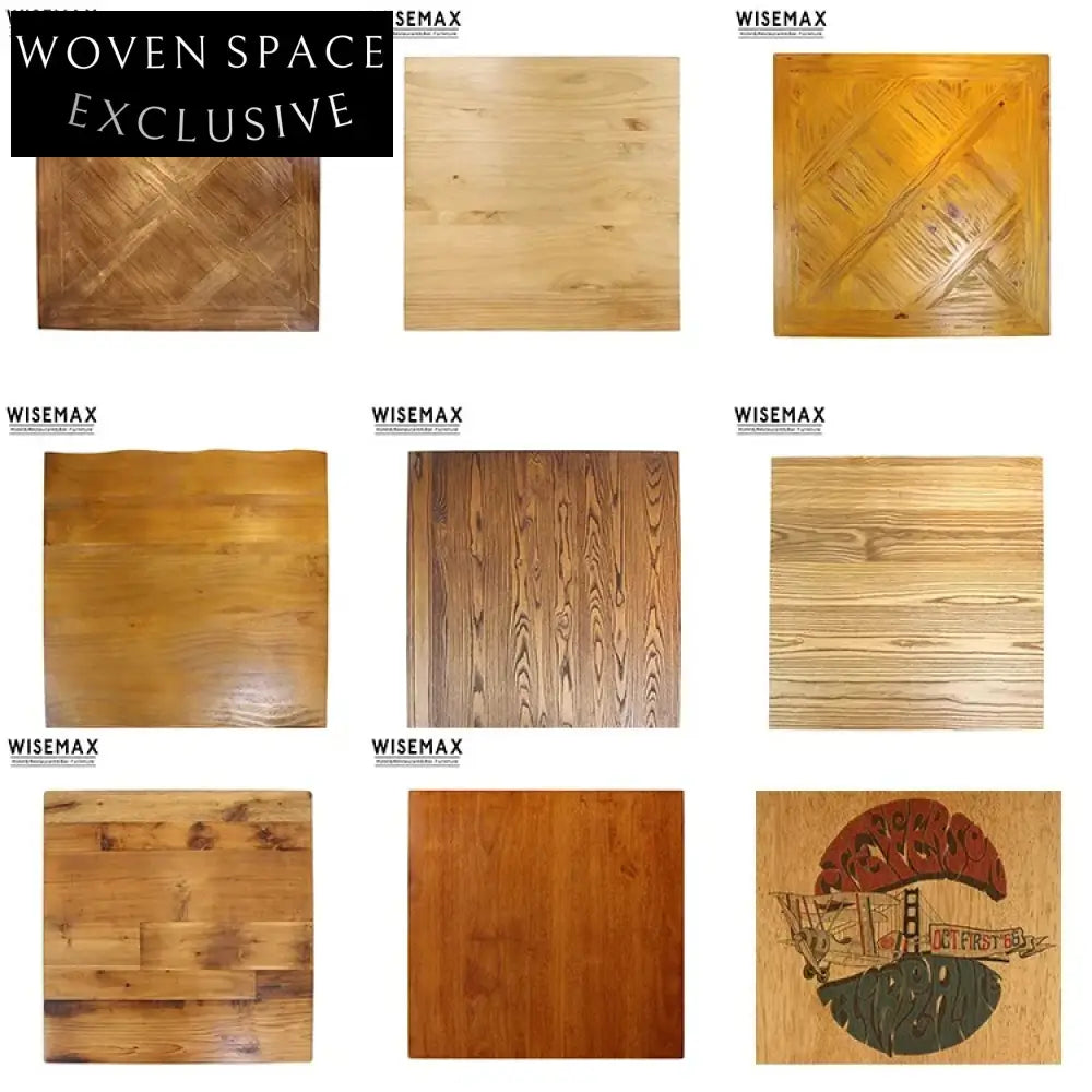 Premium Solid Oak Wood Dining Table Top - Antique Style, 1.57 Inch Thick