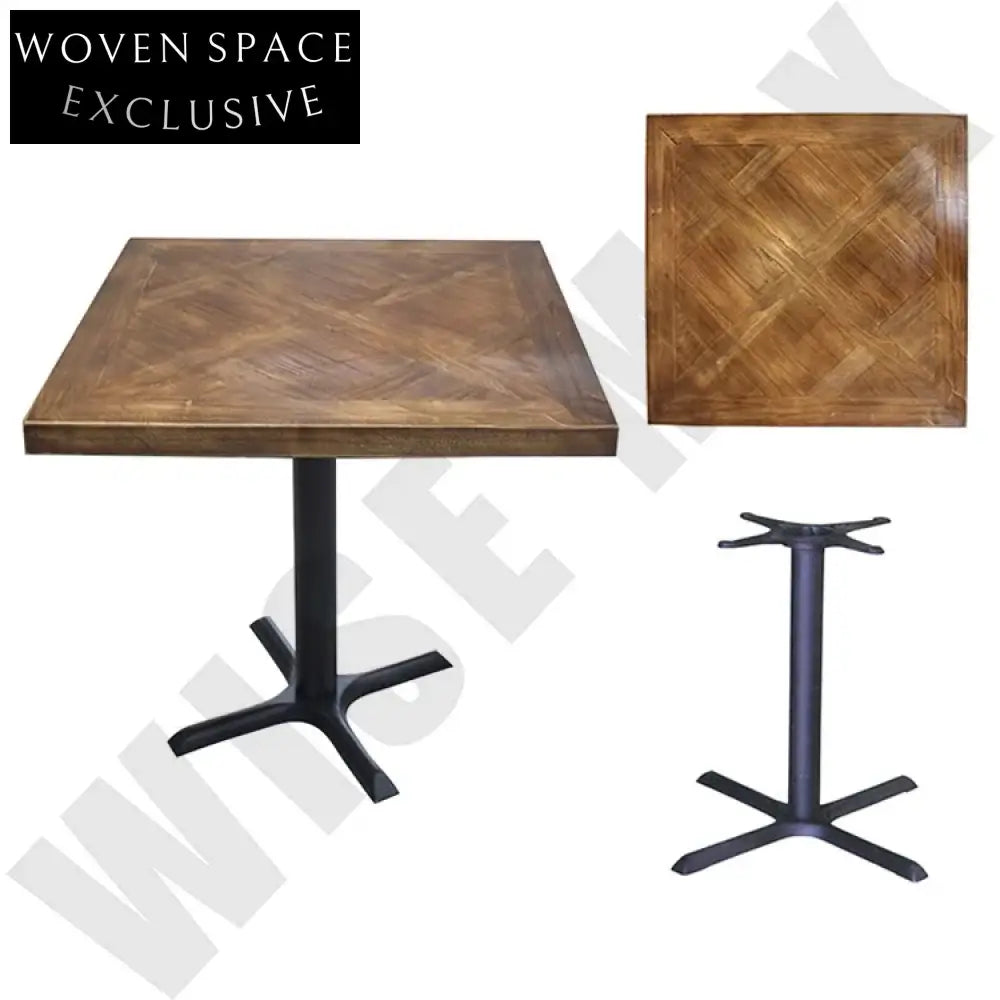 Premium Solid Oak Wood Dining Table Top - Antique Style, 1.57 Inch Thick