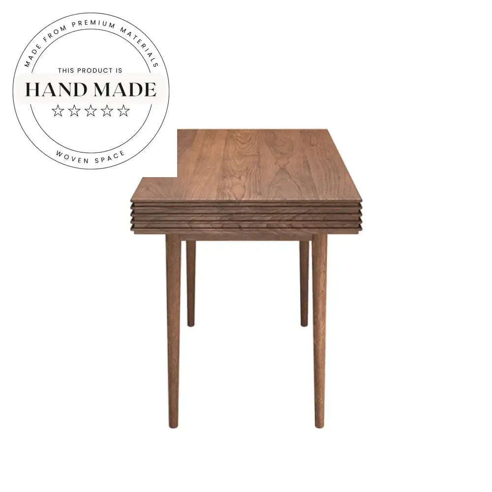 Premium Solid Walnut Wood Modern Studio Home Office Writing Desk