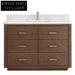 Premium Solid Wood Bathroom Vanity Cabinet with Soft-Close Drawers & Countertop