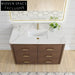 Premium Solid Wood Bathroom Vanity Cabinet with Soft-Close Drawers & Countertop