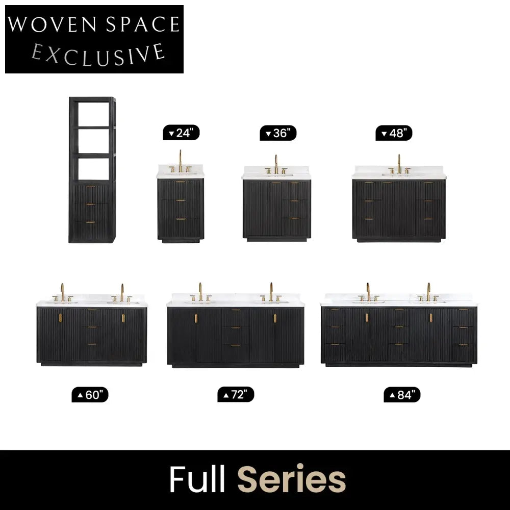 Premium Solid Wood Bathroom Vanity Cabinet with Soft-Close Drawers, Modern Design