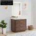 Premium Solid Wood Bathroom Vanity, Soft-Close Drawers, Integrated Sink, Modern Style