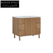 Premium Solid Wood Italian Design Bathroom Vanity with Marble Top