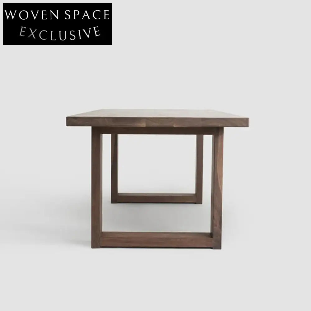 Premium South American Walnut Live Edge Slab Dining Table for Modern Homes