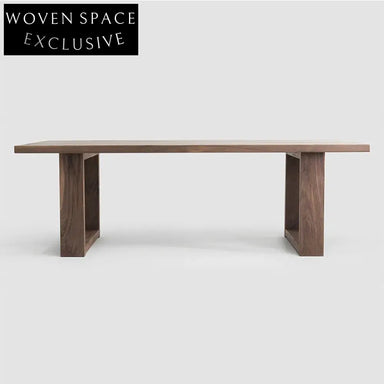 Premium South American Walnut Live Edge Slab Dining Table for Modern Homes