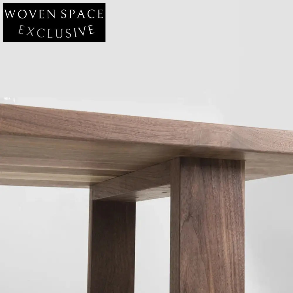 Premium South American Walnut Live Edge Slab Dining Table for Modern Homes