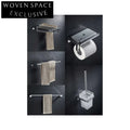 Premium Stainless Steel Square Bathroom Hardware Accessories Set for Modern Homes