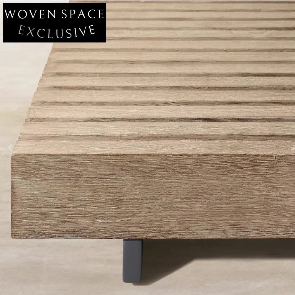 Premium Teak Solid Wood Slab Outdoor Patio Garden Coffee Side Table