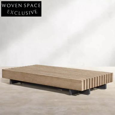 Premium Teak Solid Wood Slab Outdoor Patio Garden Coffee Side Table