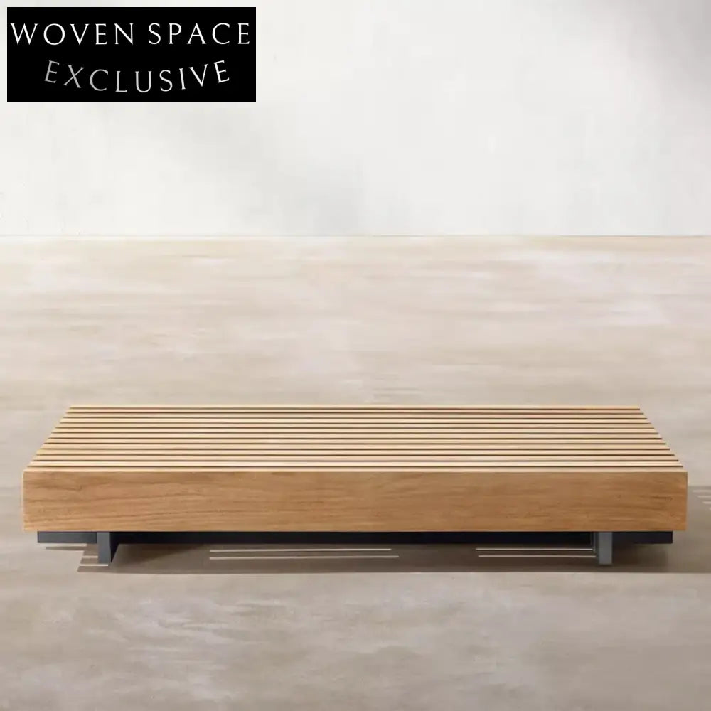 Premium Teak Solid Wood Slab Outdoor Patio Garden Coffee Side Table