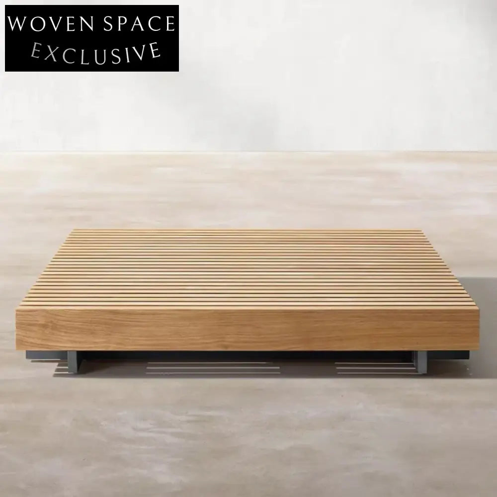 Premium Teak Solid Wood Slab Outdoor Patio Garden Coffee Side Table