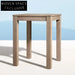 Premium Teak Wood Outdoor Bar Set: Stylish High Chairs and Table