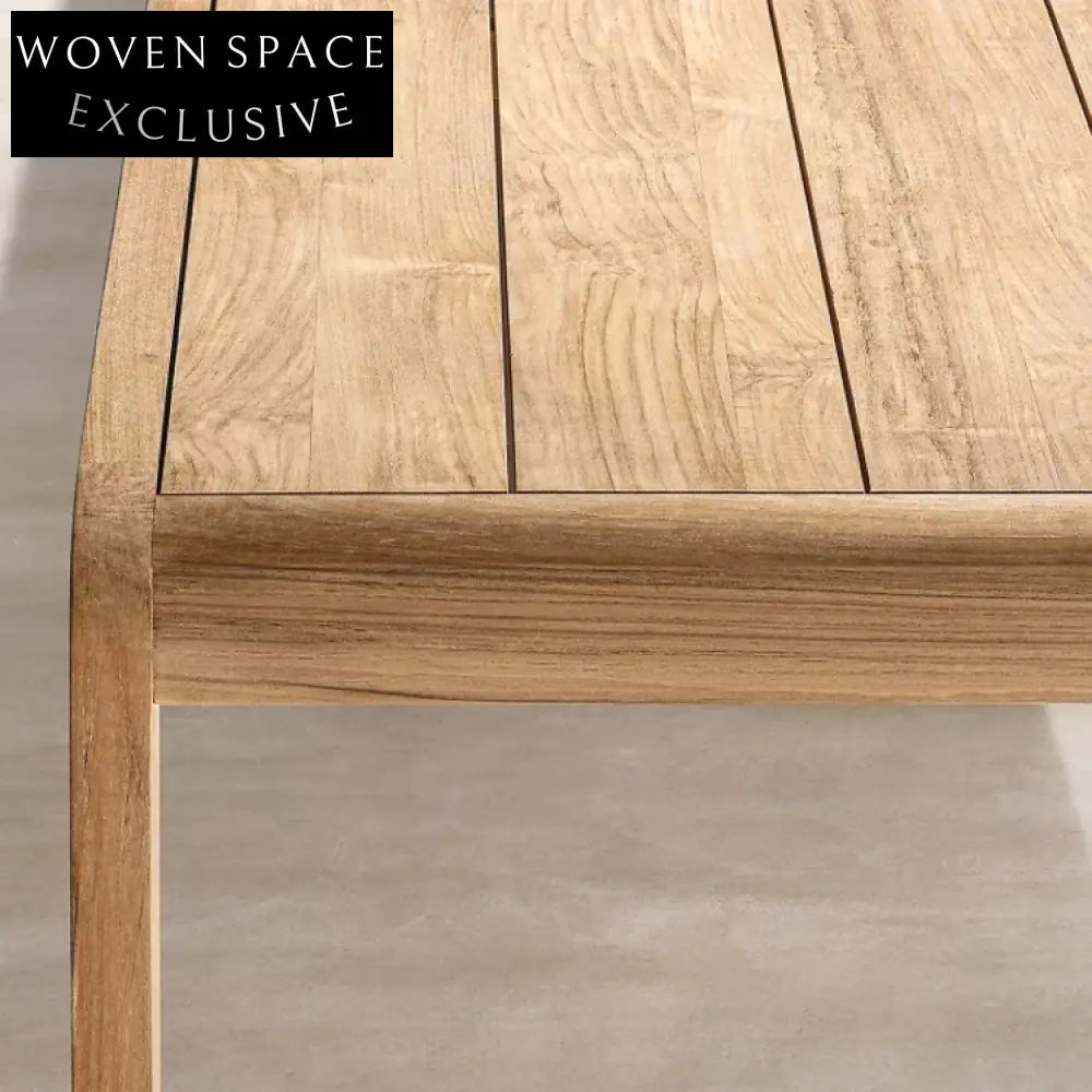 Premium Teak Wood Outdoor Coffee Table for Patio, Garden & Restaurant