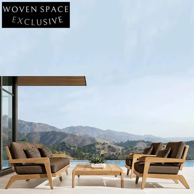 Premium Teak Wood Outdoor Coffee Table for Patio, Garden & Restaurant