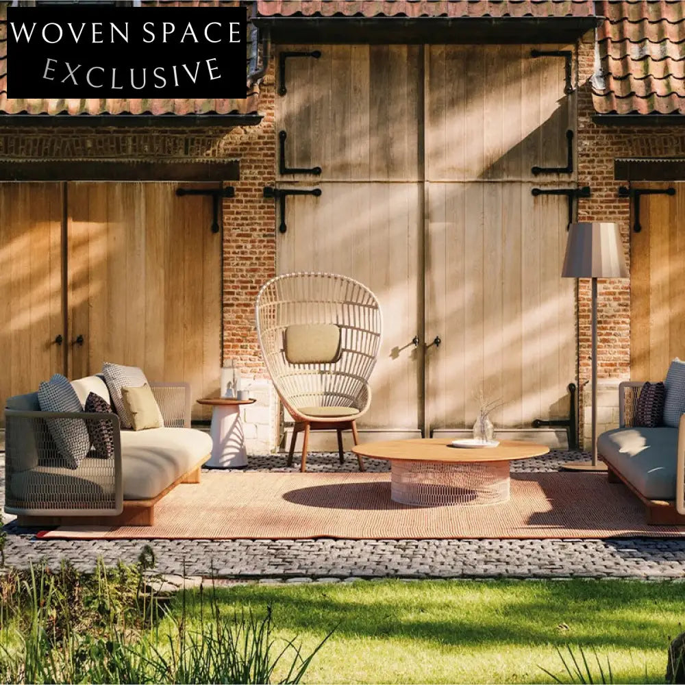 Premium Teak Wood Outdoor Modular Sofa Set with All-Weather Cushions