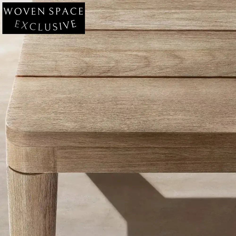 Premium Teak Wood Outdoor Patio Garden Accent End Table