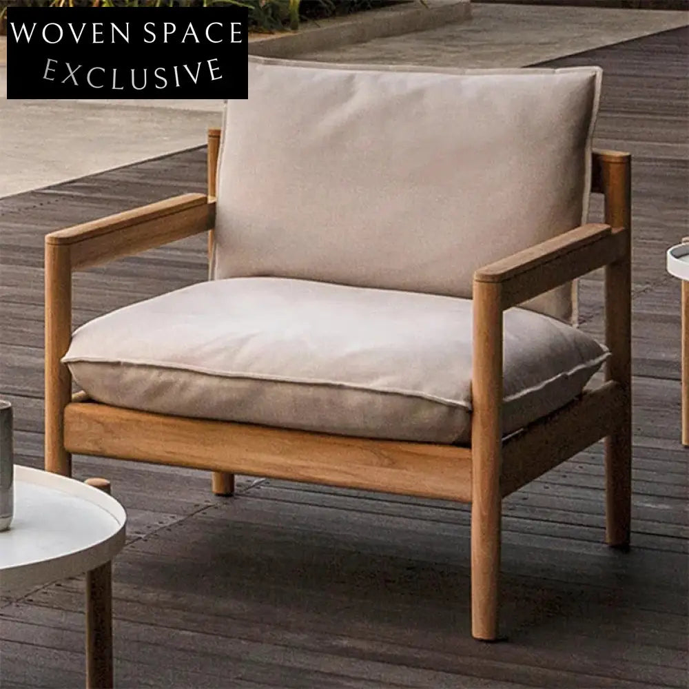 Premium Teak Wood Outdoor Sofa Set for Modern Garden Living