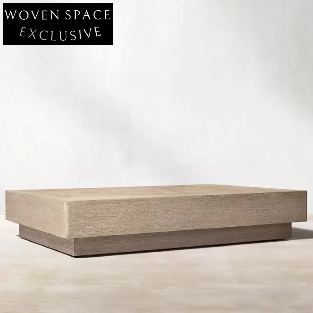 Premium Teak Wood Outdoor Square Coffee Table for Patio & Garden Spaces