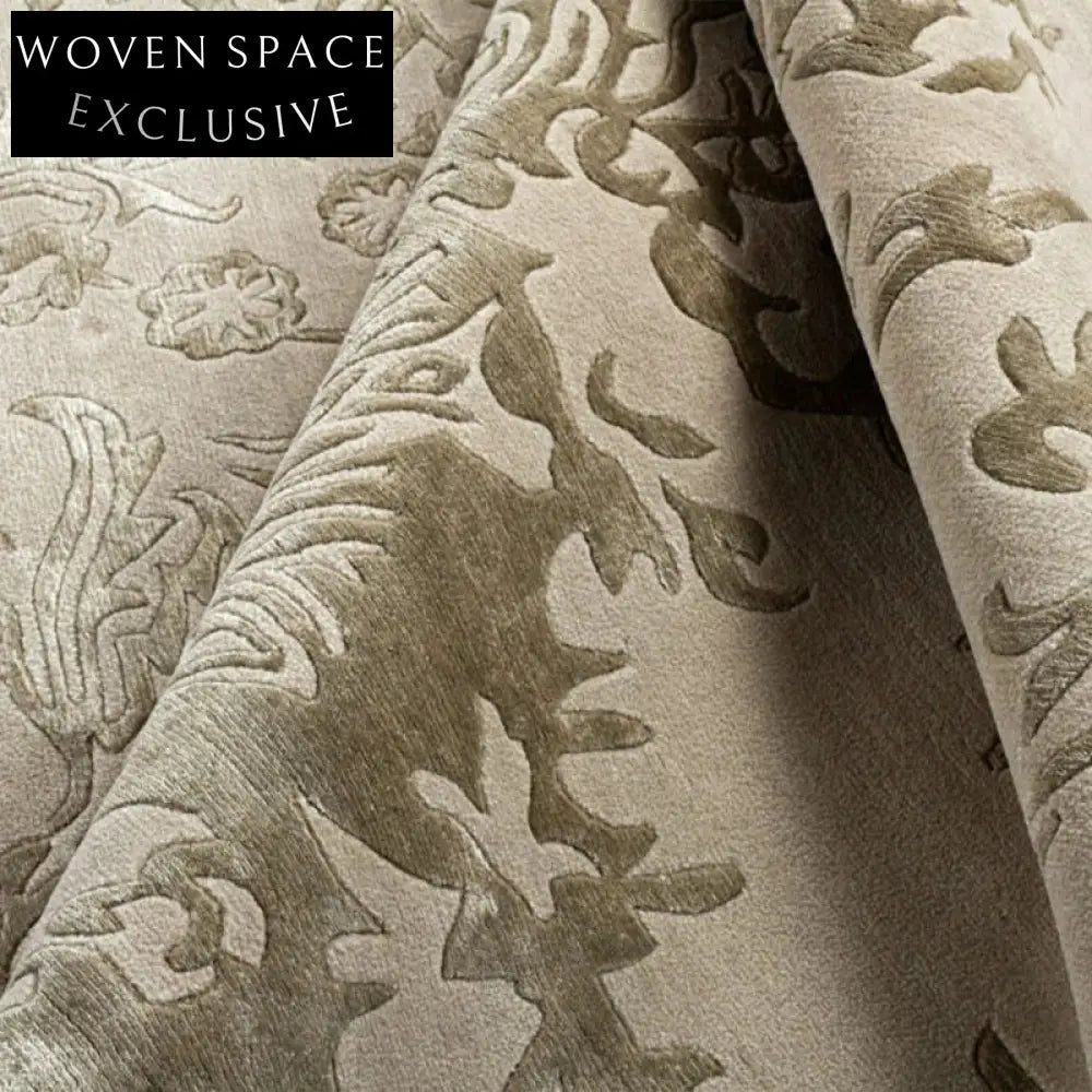 Premium Thick Hand-Woven Tencel Solid Color Modern Home Area Rug