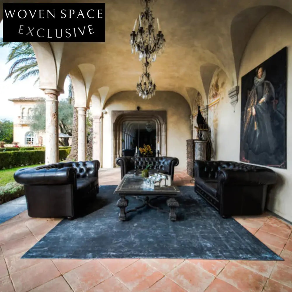 Premium Thick Hand-Woven Tencel Solid Color Modern Home Area Rug