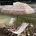 Premium Tropical Simulation Straw Beach Patio Outdoor Shade Umbrella