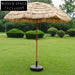 Premium Tropical Simulation Straw Beach Patio Outdoor Shade Umbrella