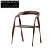 Premium Walnut Wood Dining Armchair with Plush Cushion for Modern Homes