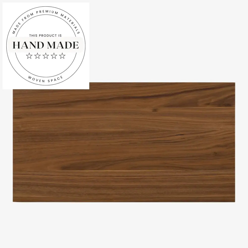 Premium Walnut Wood Two Drawer Wide Nordic Modern Bedside Table