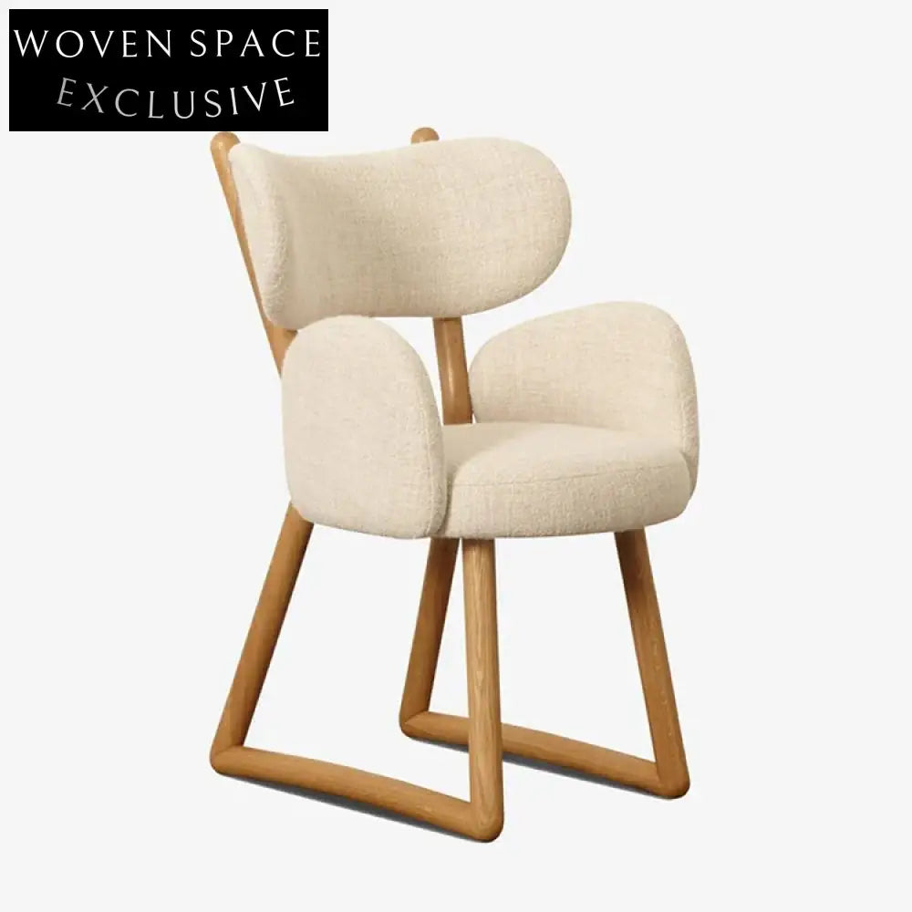 Premium Wooden Frame Upholstered Dining Chair, Comfortable Restaurant Armless Seating Solution