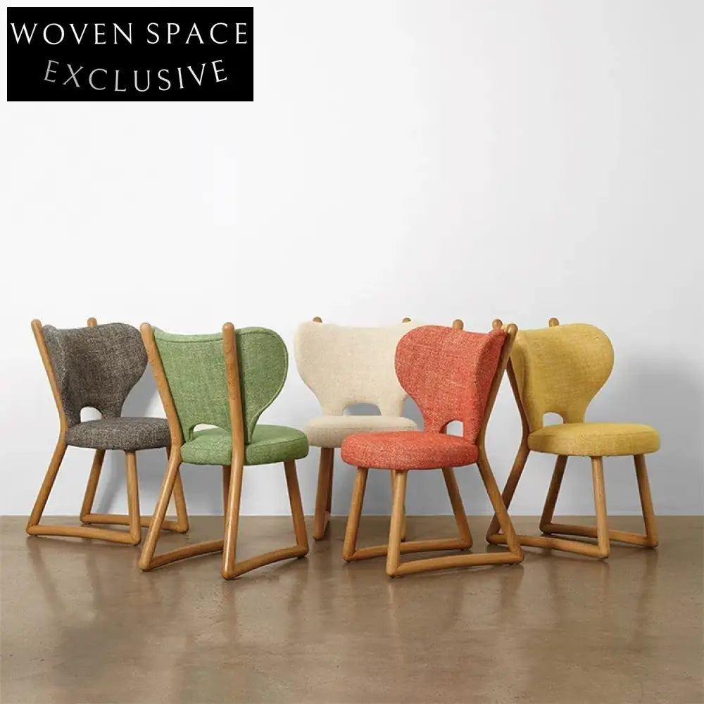 Premium Wooden Frame Upholstered Dining Chair, Comfortable Restaurant Armless Seating Solution