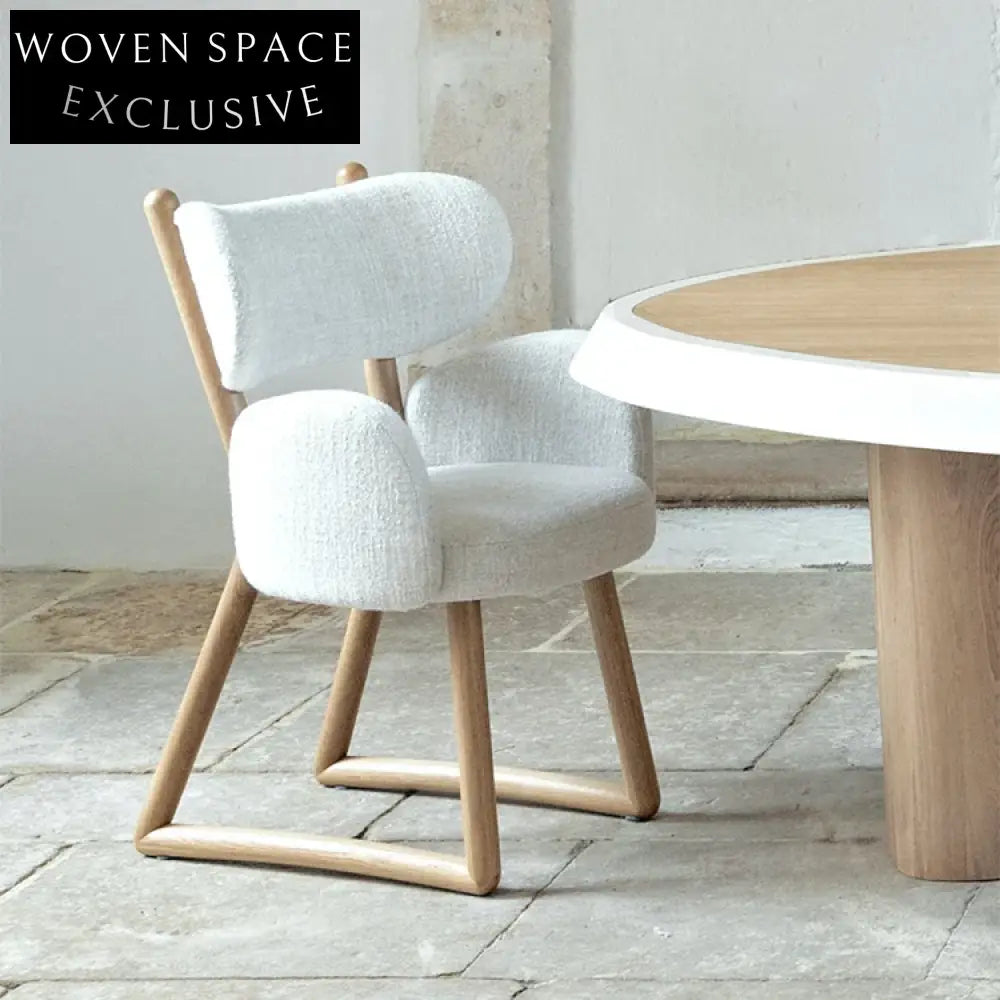 Premium Wooden Frame Upholstered Dining Chair, Comfortable Restaurant Armless Seating Solution