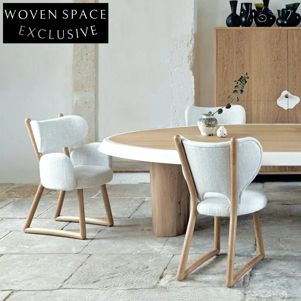 Premium Wooden Frame Upholstered Dining Chair, Comfortable Restaurant Armless Seating Solution