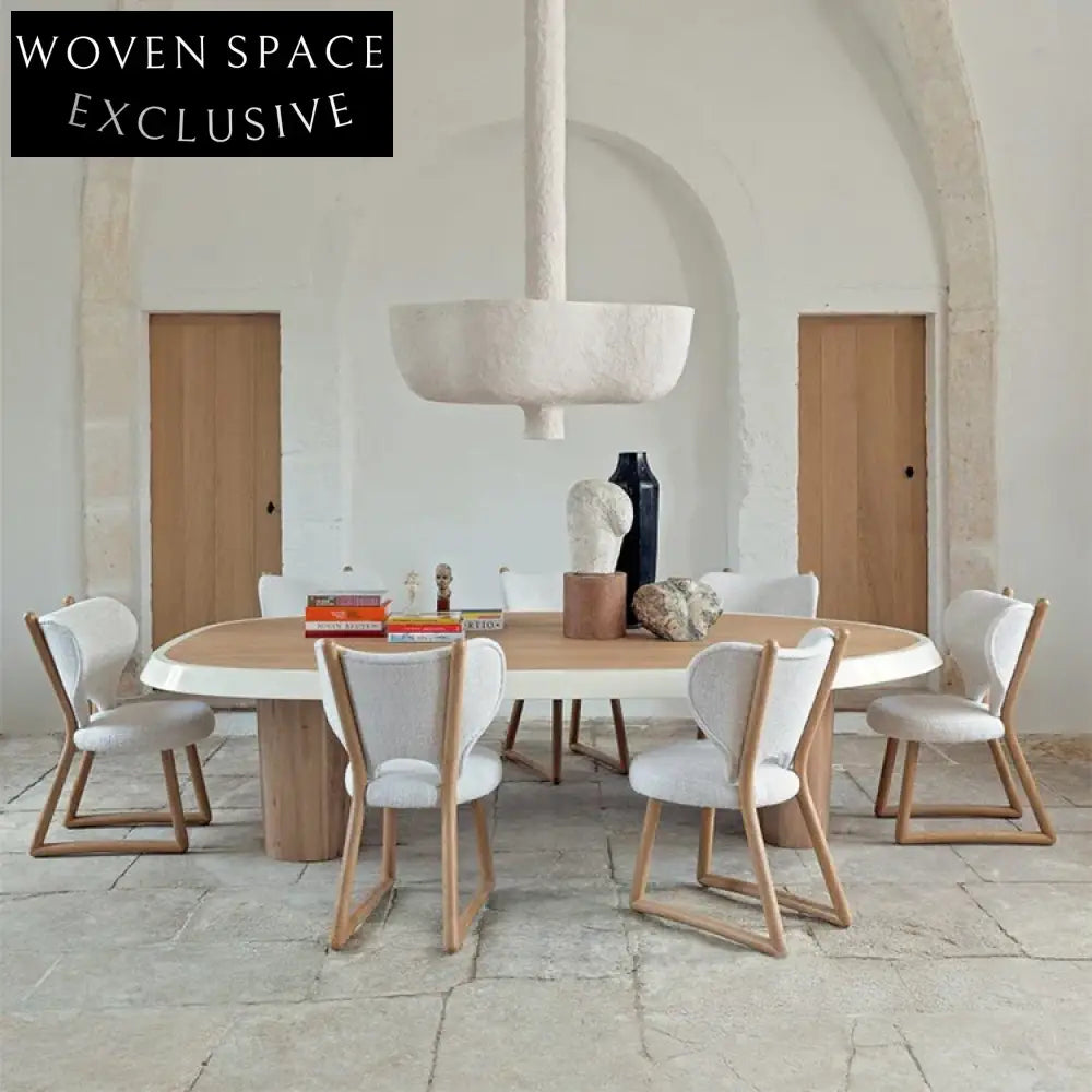 Premium Wooden Frame Upholstered Dining Chair, Comfortable Restaurant Armless Seating Solution
