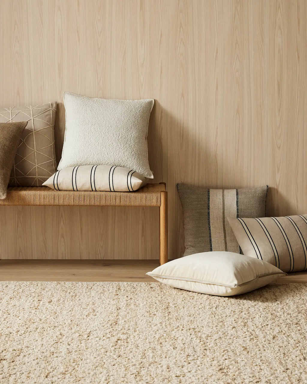 Weave Henley Floor Rug - Ivory