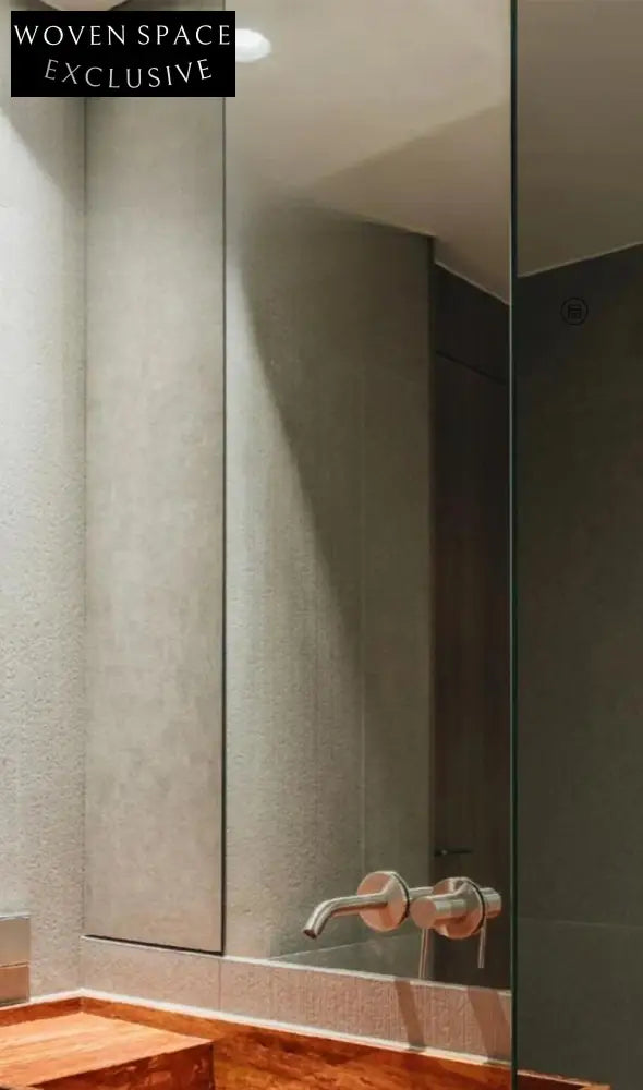 Quinn Red Travertine Luxury Bathroom Cabinet with Integrated Basin