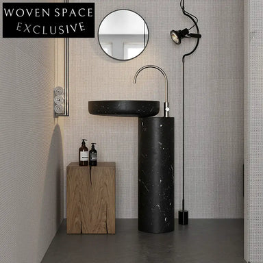 Rae Medieval Marble Pedestal Sink