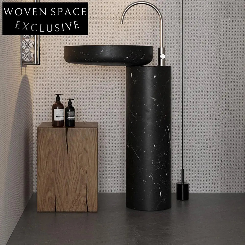 Rae Medieval Marble Pedestal Sink