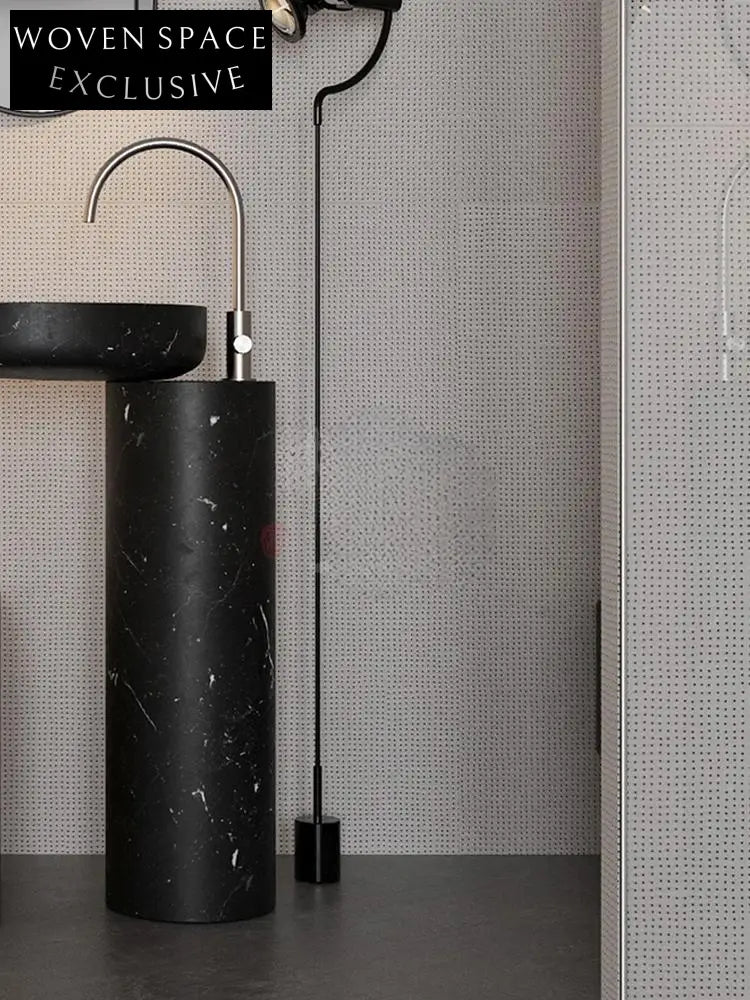 Rae Medieval Marble Pedestal Sink