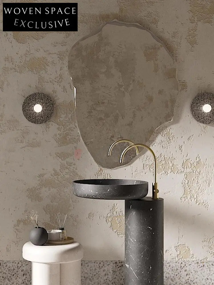 Rae Medieval Marble Pedestal Sink