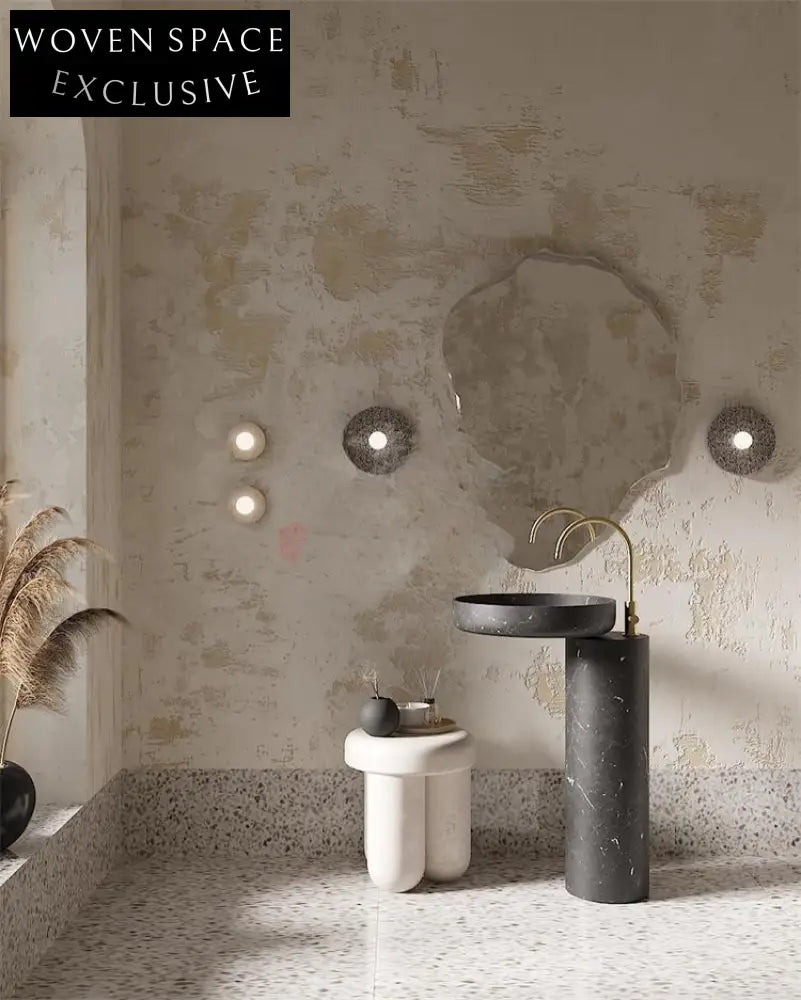 Rae Medieval Marble Pedestal Sink