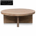 Ramona 100cm Round Coffee Table - Natural-Thick Base Coffee Tables