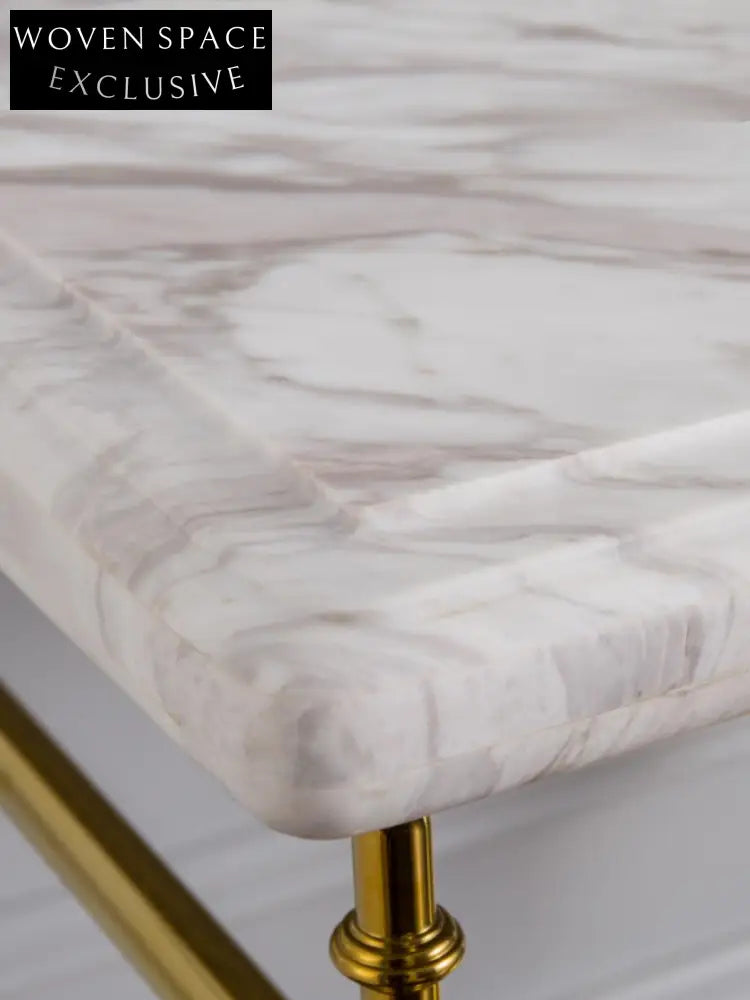 Ramonde Luxury Retro Marble Basin Copper Bracket