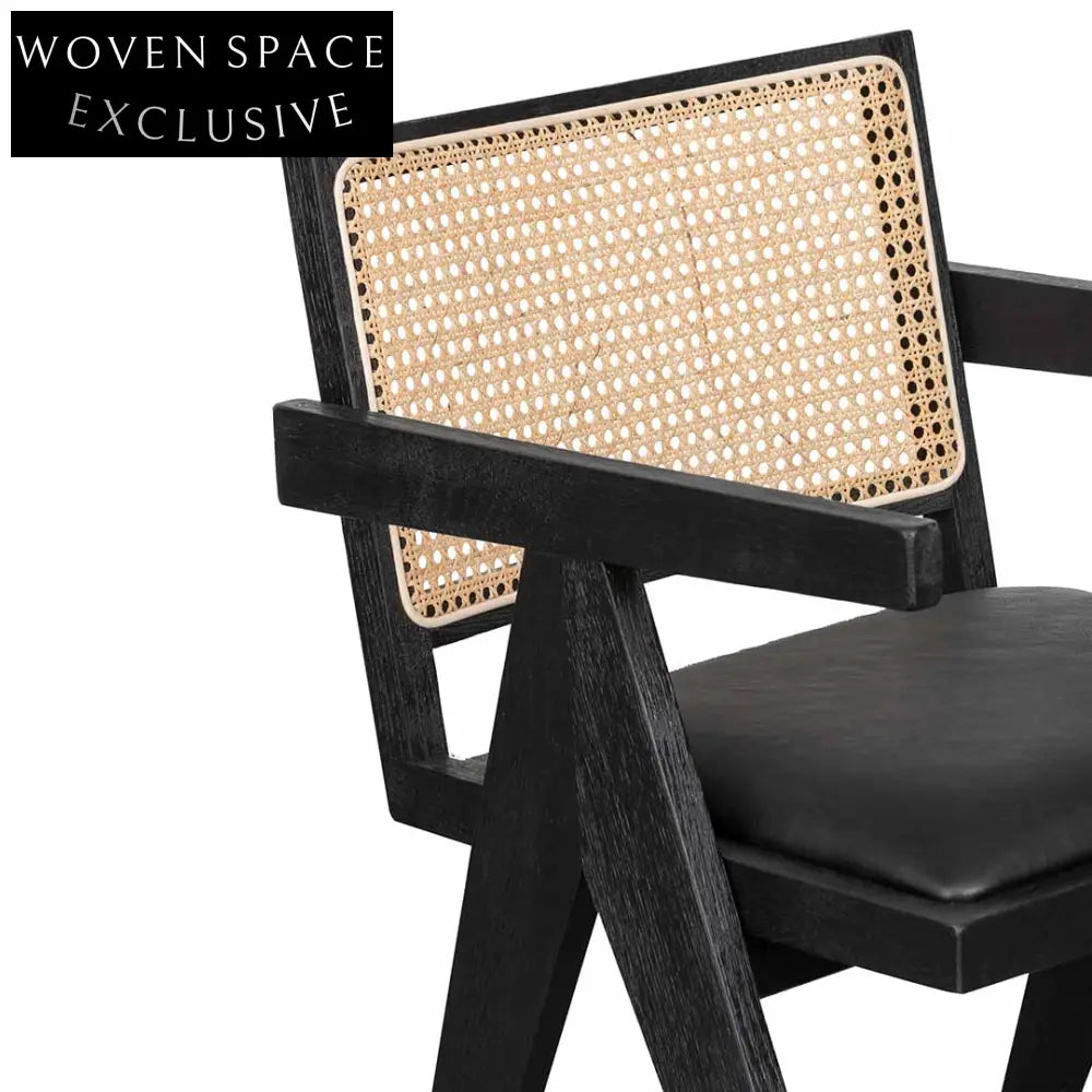 Rattan Dining Chair - Black Dining Chairs