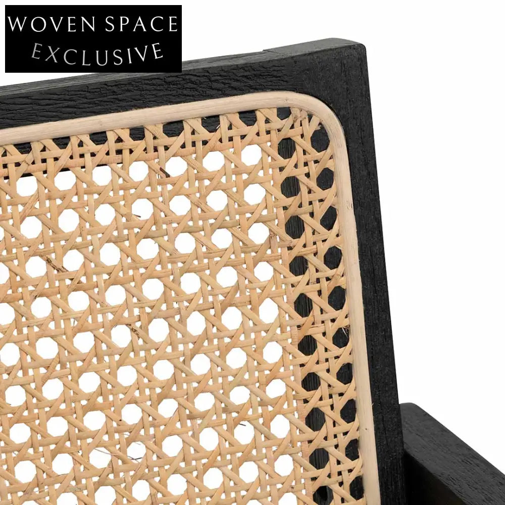 Rattan Dining Chair - Black Dining Chairs