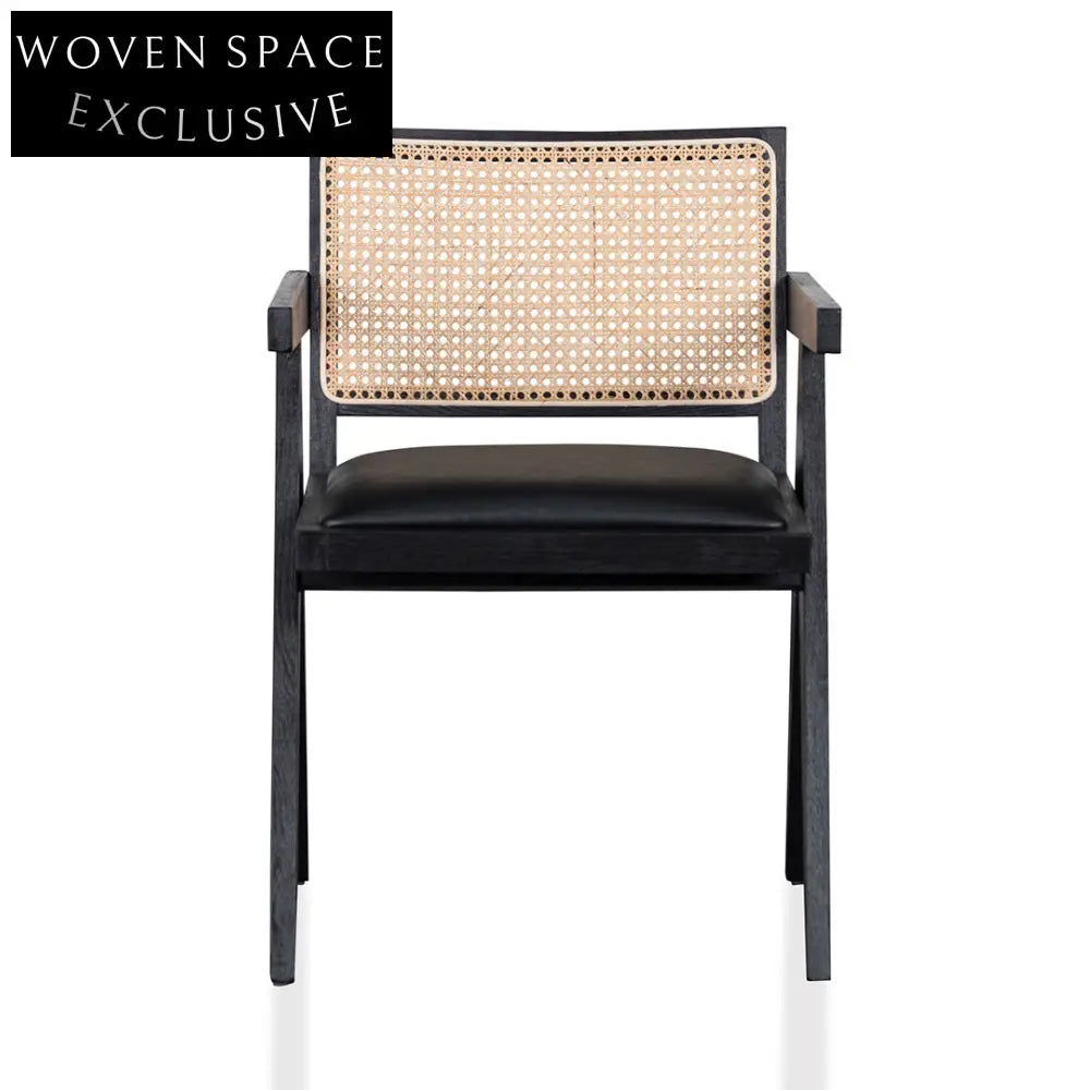 Rattan Dining Chair - Black Dining Chairs