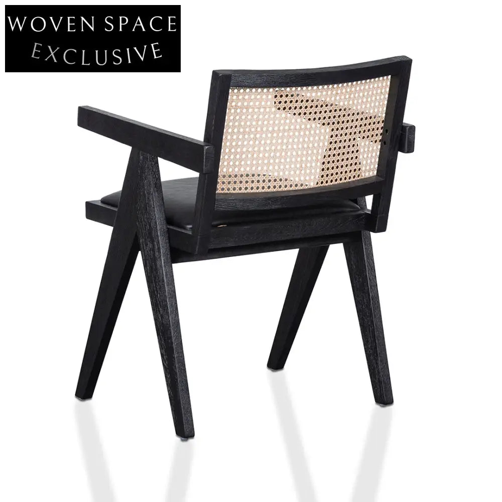 Rattan Dining Chair - Black Dining Chairs
