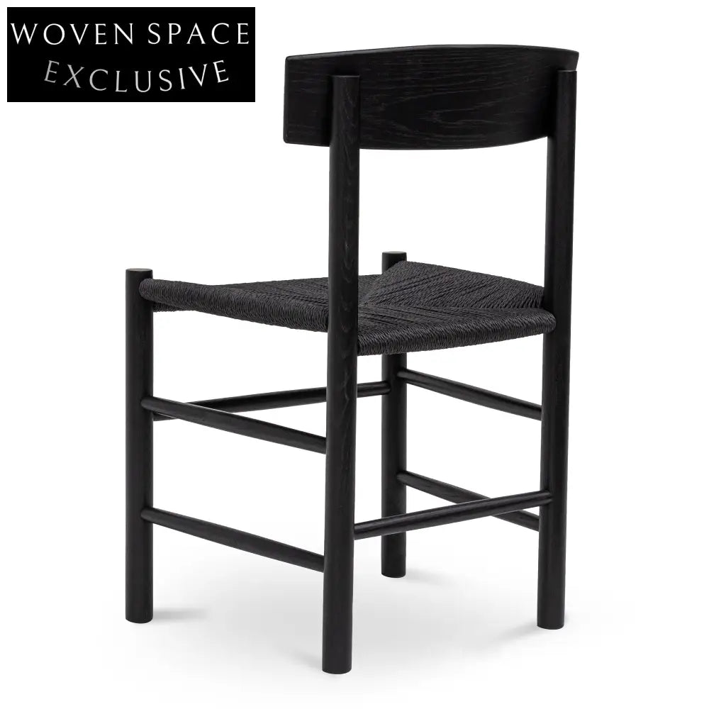 Rattan Dining Chair - Full Black (Set of 2) Dining Chairs