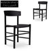 Rattan Dining Chair - Full Black (Set of 2)
